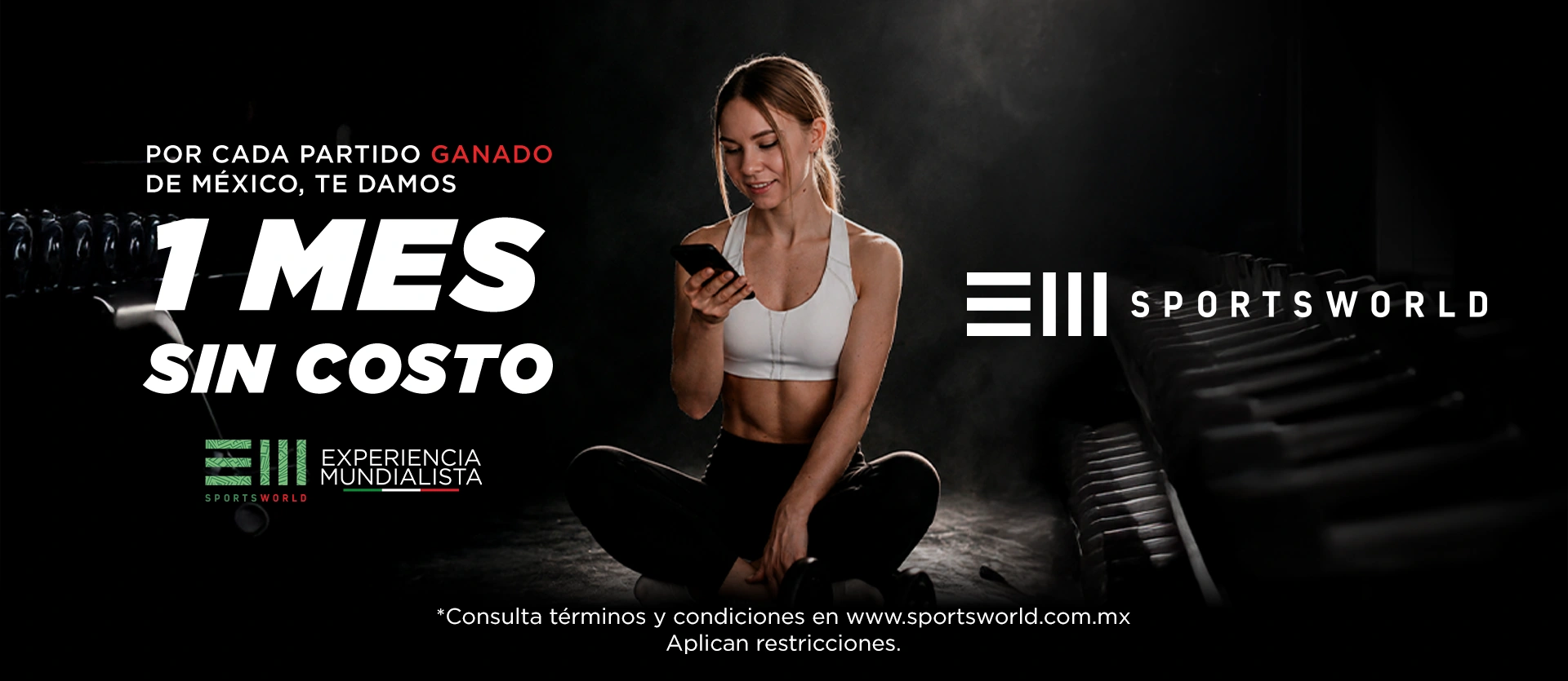 POR CADA PARTIDO GANADO DE MÉXICO, TE DAMOS: